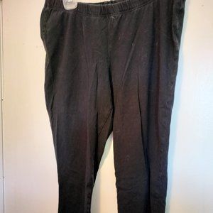 Torrid size 2 lace cuff leggings black capris length